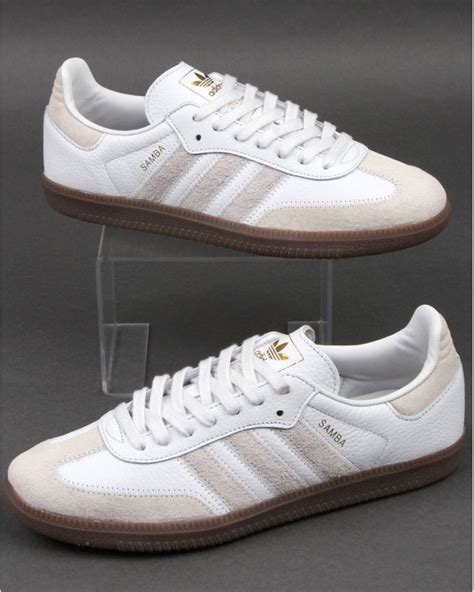 adidas samba herren weiß leder|Adidas Samba schuhe.